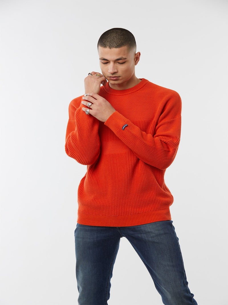 Lee Cooper - Pull CARTEX Rouille Orange - Kiabi