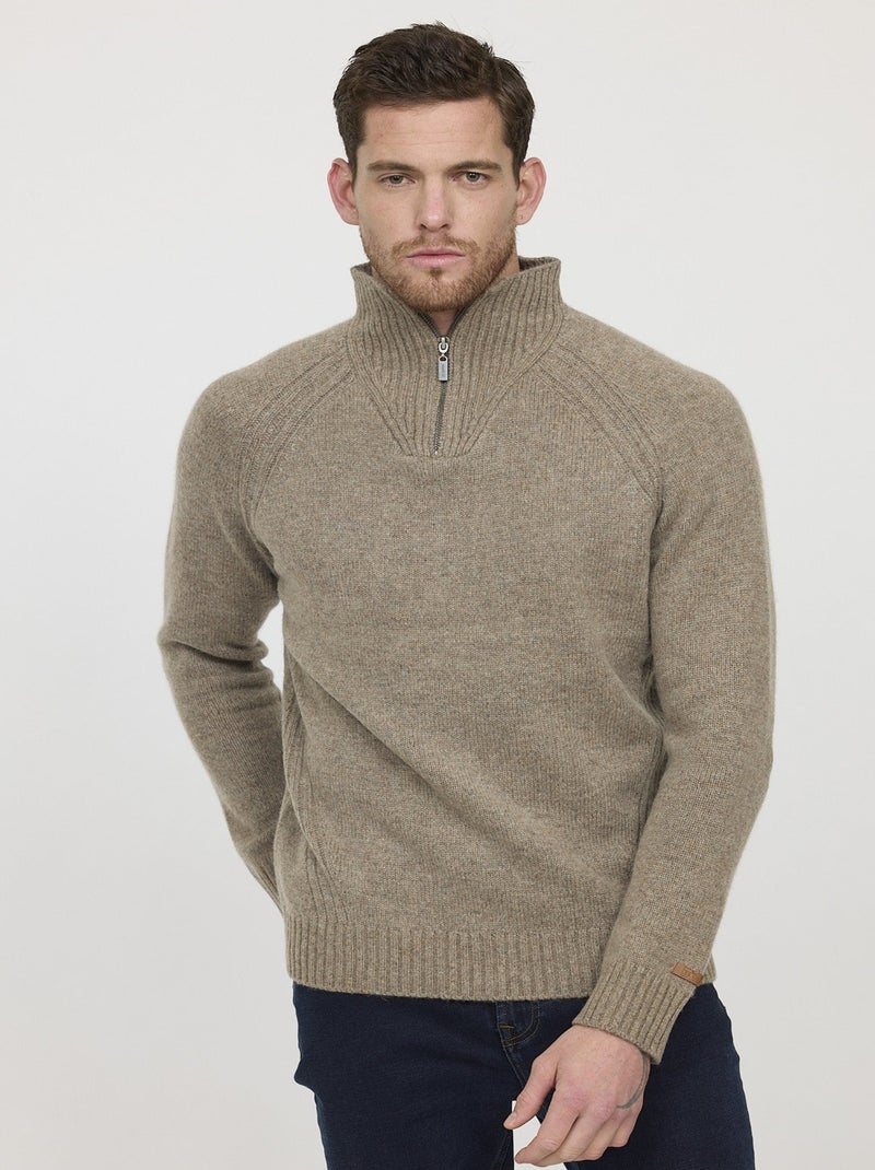 Lee Cooper - Pull CHALOK Taupe Gris - Kiabi
