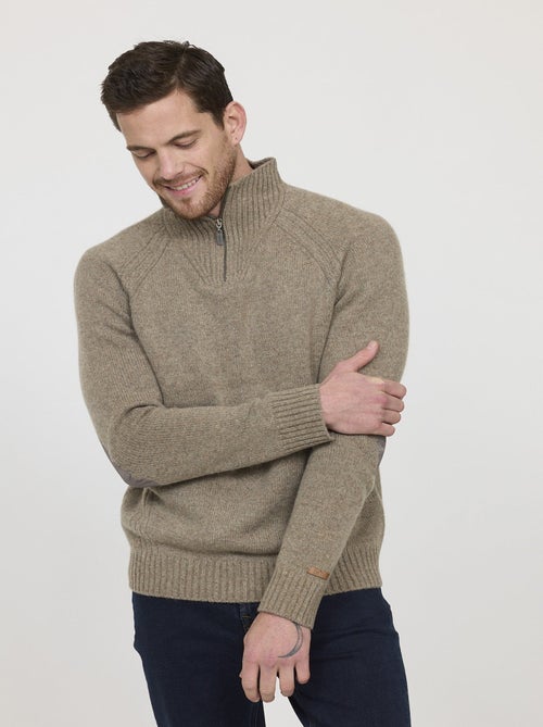 Lee Cooper - Pull CHALOK Taupe - Kiabi