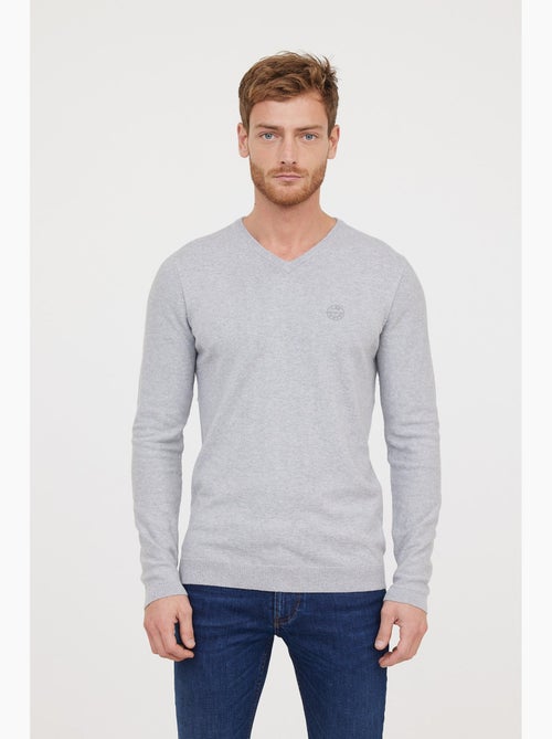 Lee Cooper - Pull Cifar Gris chine - Kiabi