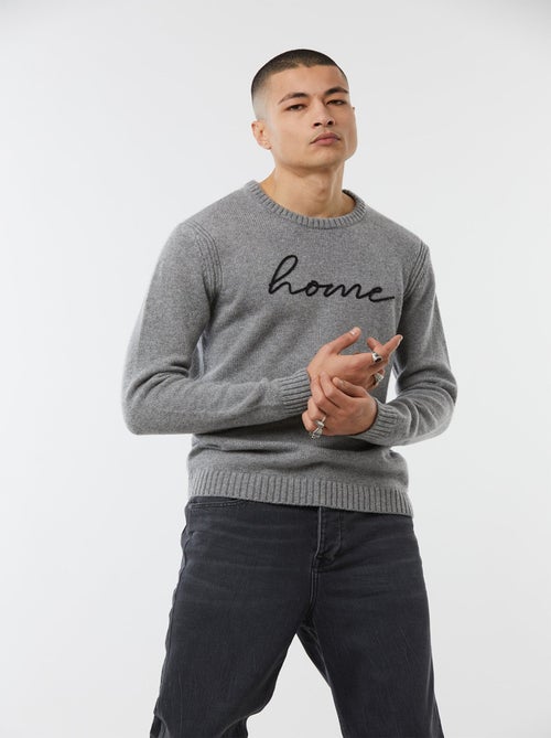 Lee Cooper - Pull CIKIE Gris chine - Kiabi