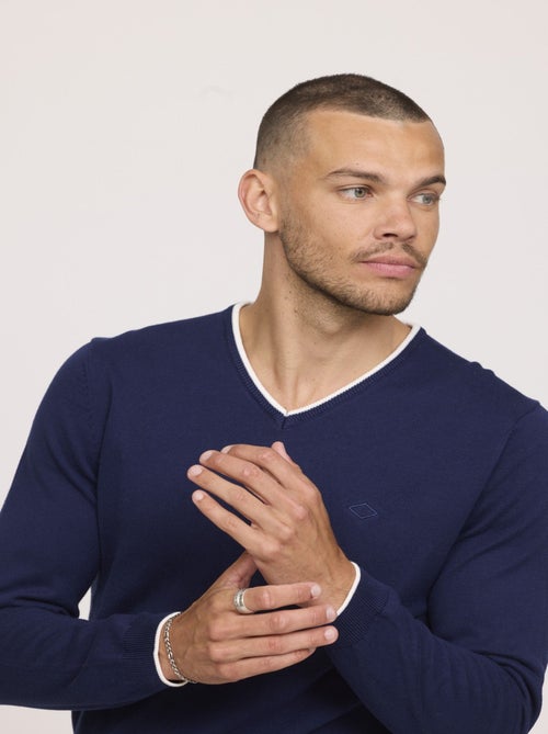 Lee Cooper - Pull CIRAKO Bleu marine - Kiabi Lee Cooper - Pull CIRAKO Bleu marine - Kiabi