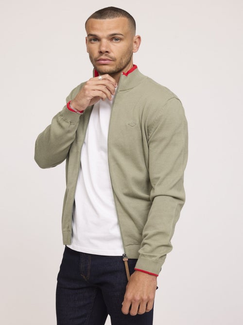 Lee Cooper - Pull CLAES Kaki vert - Kiabi
