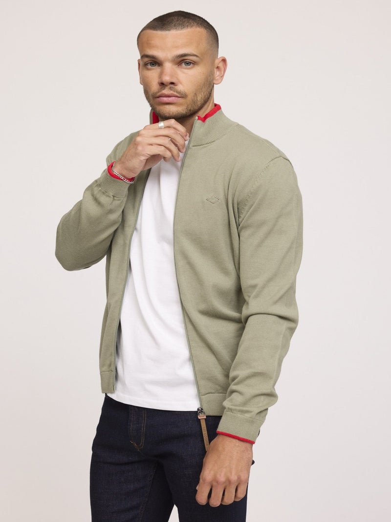 Lee Cooper - Pull CLAES Kaki vert Vert - Kiabi