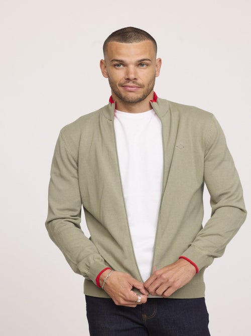 Lee Cooper - Pull CLAES Kaki vert - Kiabi