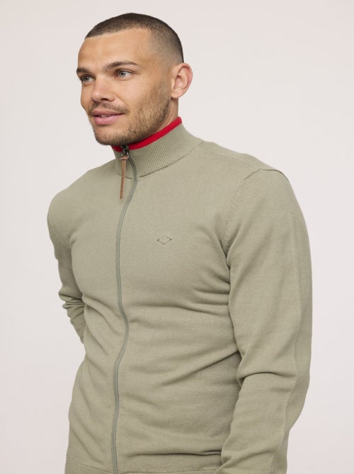 Lee Cooper - Pull CLAES Kaki vert - Kiabi