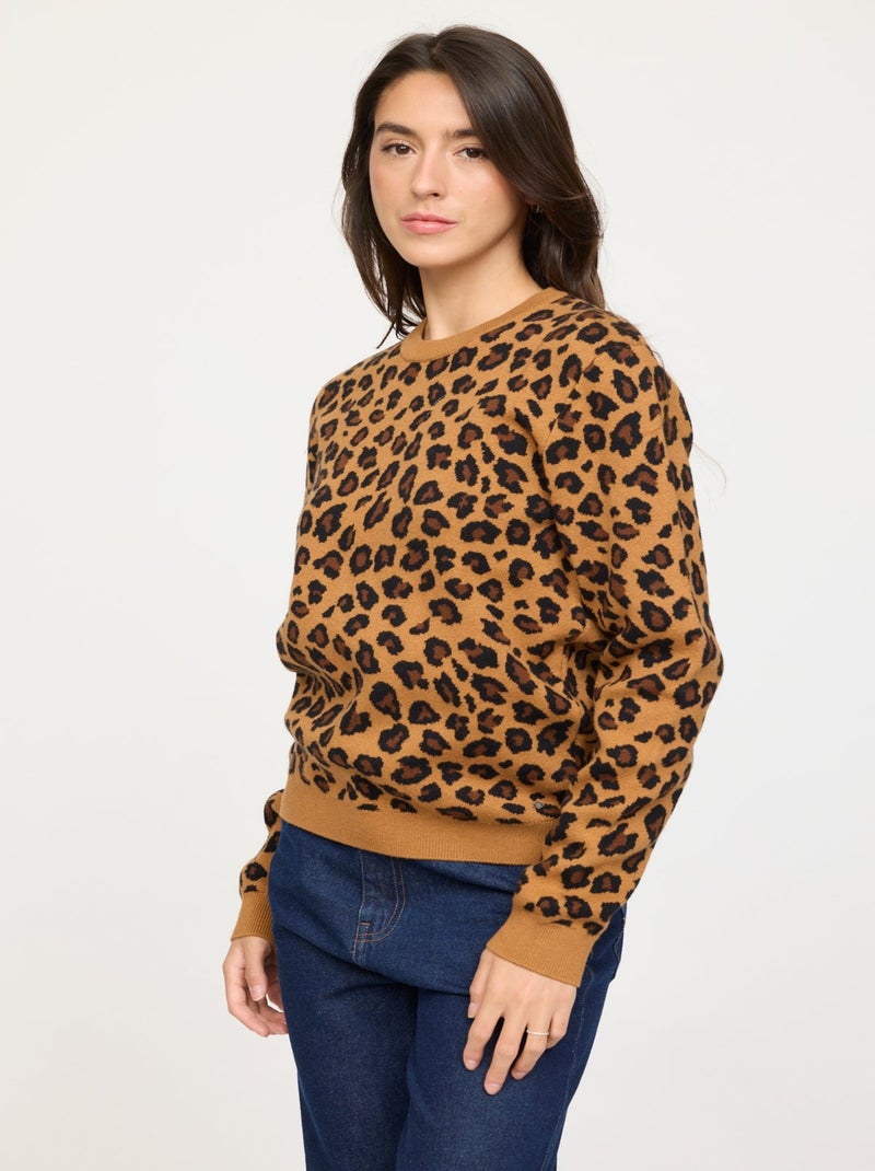Lee Cooper - Pull Cleopar Camel Camel - Kiabi