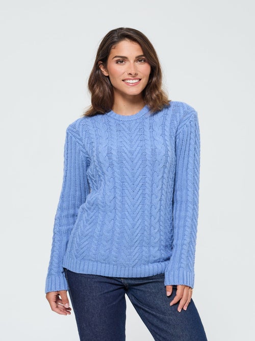 Lee Cooper - Pull Cofoncy Sky Blue Chiné - Kiabi