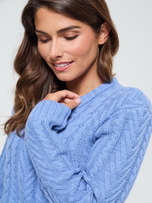 Lee Cooper - Pull Cofoncy Sky Blue Chiné - Kiabi