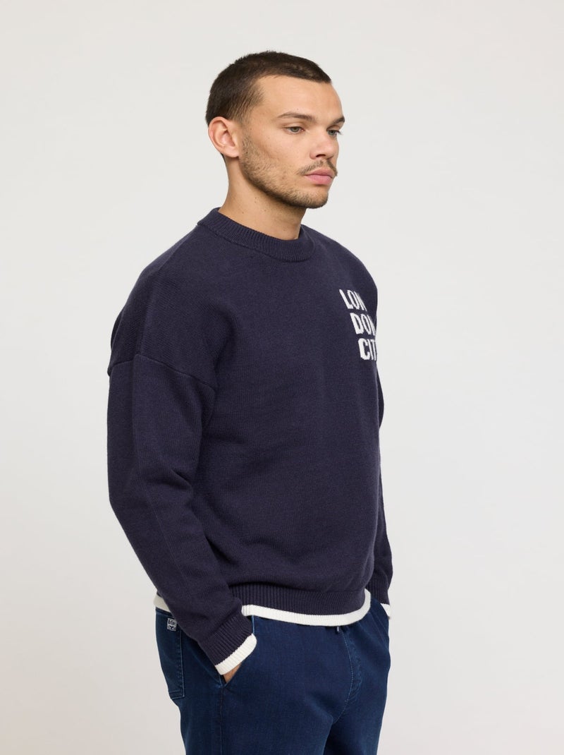 Lee Cooper - Pull Coleos Bleu marine - Kiabi
