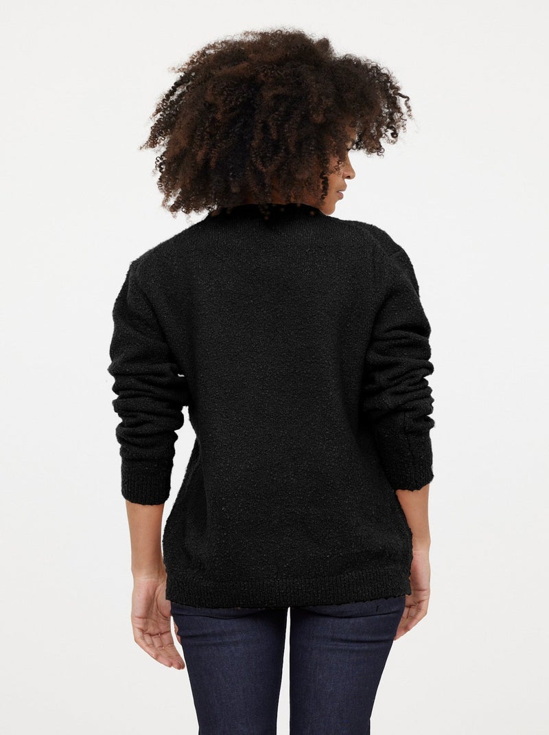 Lee Cooper - Pull COLINA Black Noir - Kiabi