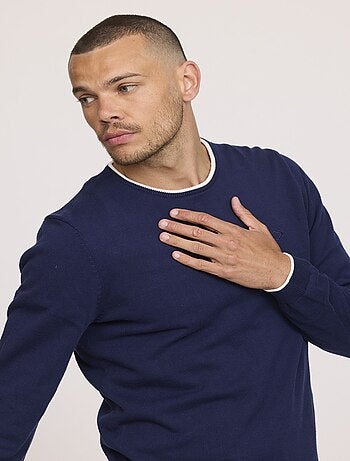 Lee Cooper - Pull COLIRO Bleu marine