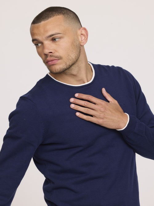 Lee Cooper - Pull COLIRO Bleu marine - Kiabi