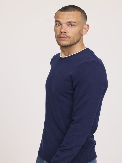 Lee Cooper - Pull COLIRO Bleu marine - Kiabi