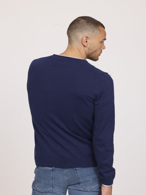Lee Cooper - Pull COLIRO Bleu marine - Kiabi