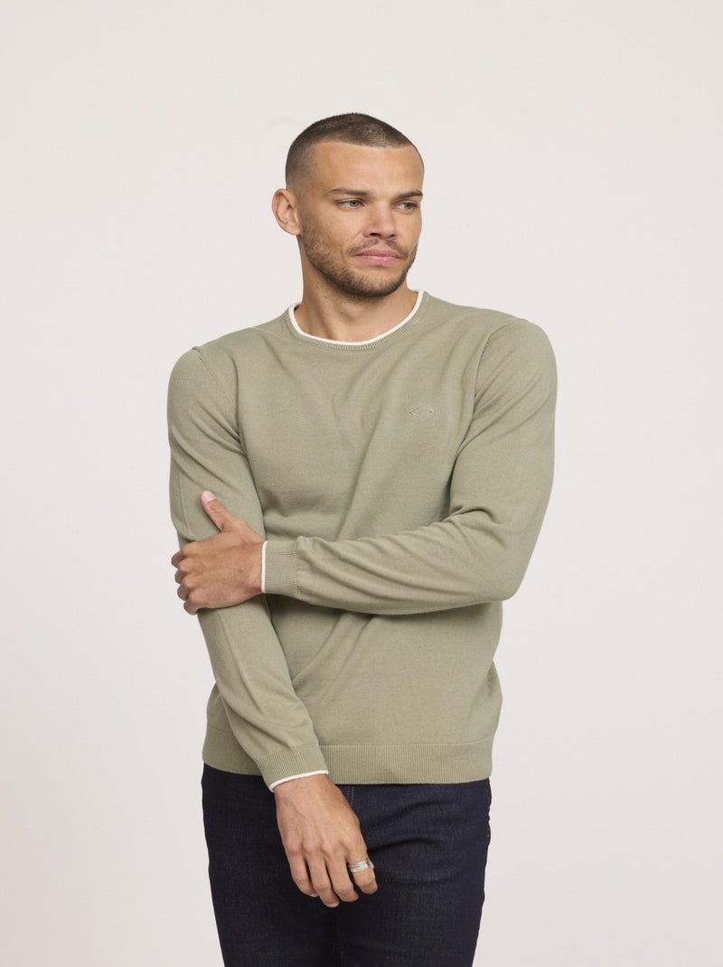 Lee Cooper - Pull COLIRO Kaki vert Vert - Kiabi