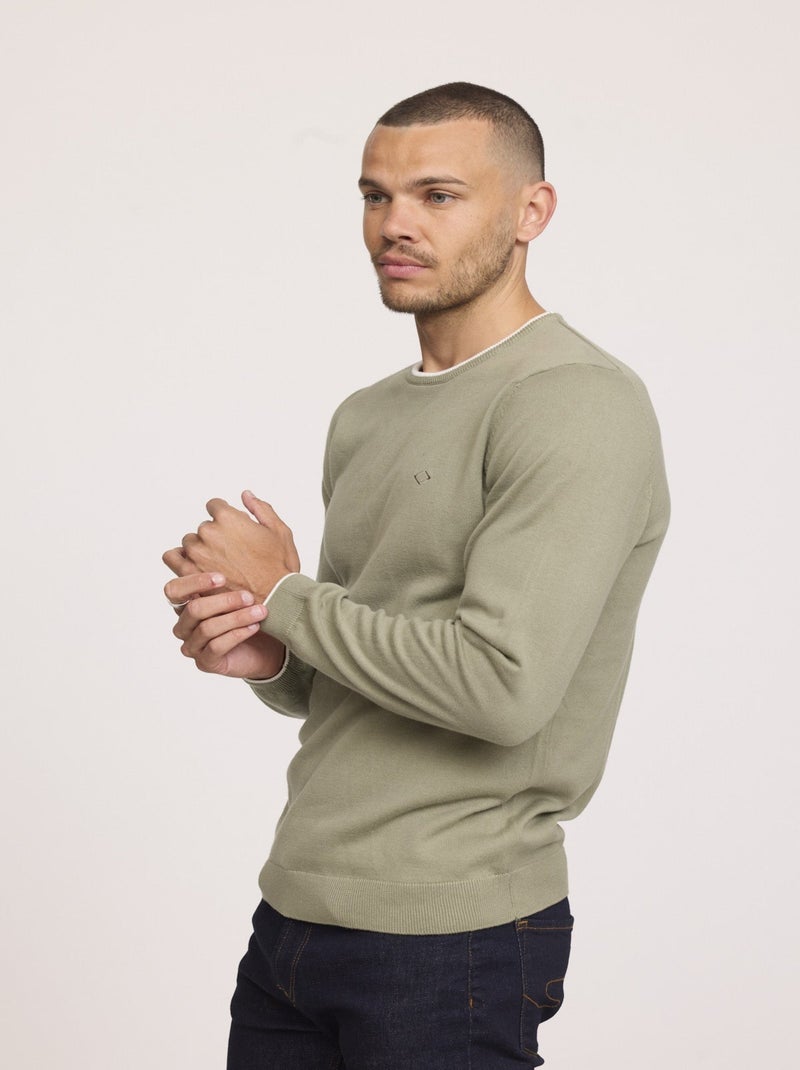 Lee Cooper - Pull COLIRO Kaki vert Vert - Kiabi