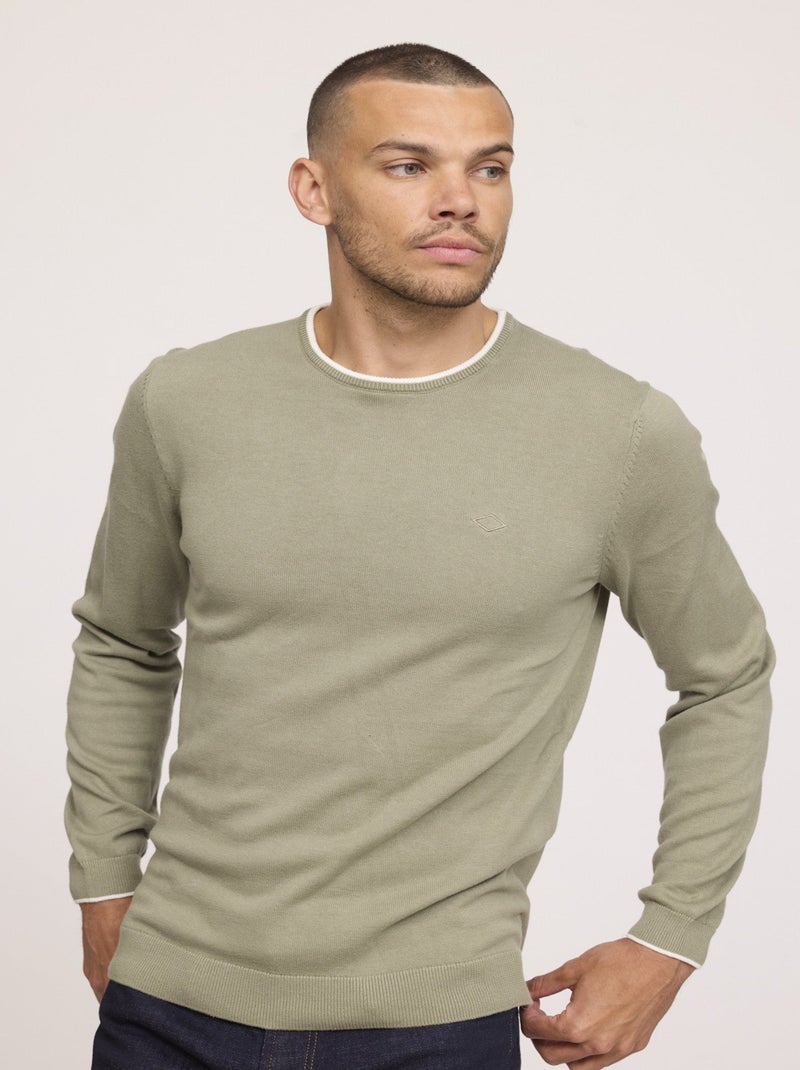 Lee Cooper - Pull COLIRO Kaki vert Vert - Kiabi