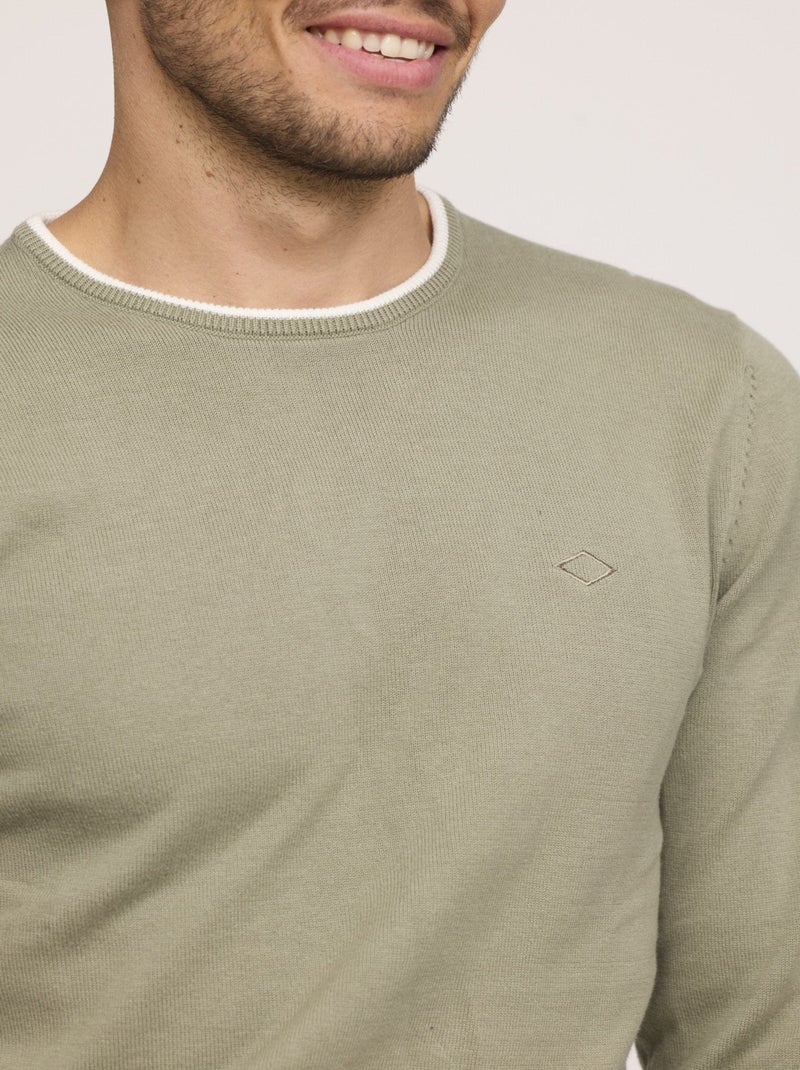 Lee Cooper - Pull COLIRO Kaki vert Vert - Kiabi