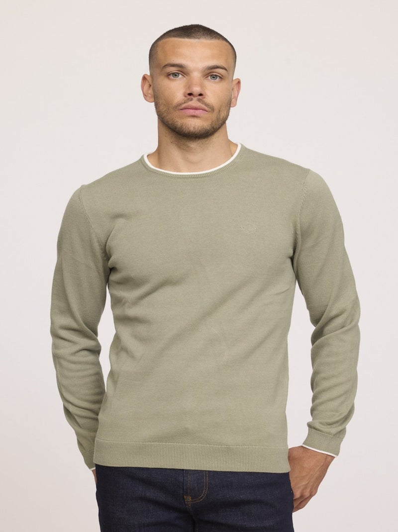 Lee Cooper - Pull COLIRO Kaki vert Vert - Kiabi