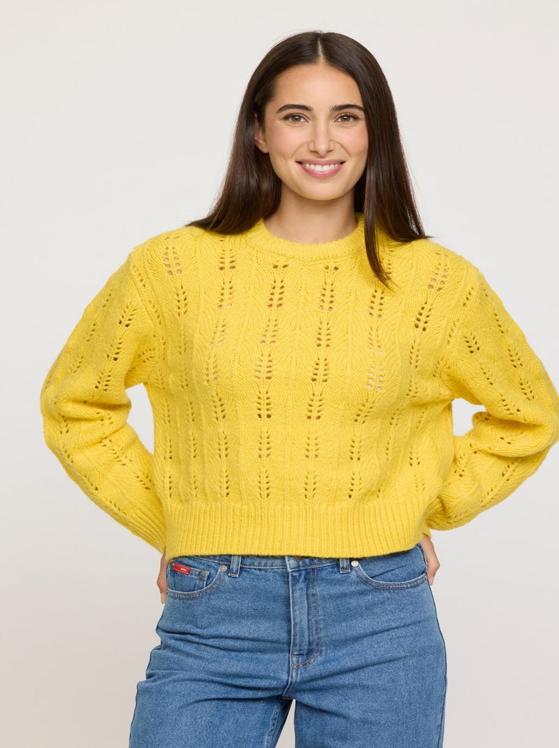 Lee Cooper - Pull Cotrou Yellow - Jaune - Femme - 0.00€ - Kiabi