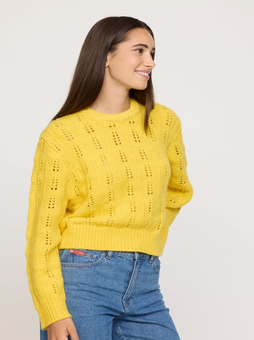 Lee Cooper - Pull Cotrou Yellow - Kiabi