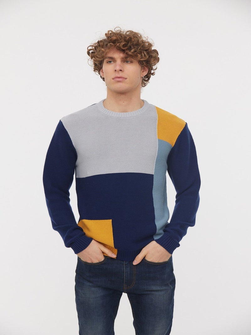 Lee Cooper - Pull COURO Marine Bleu - Kiabi