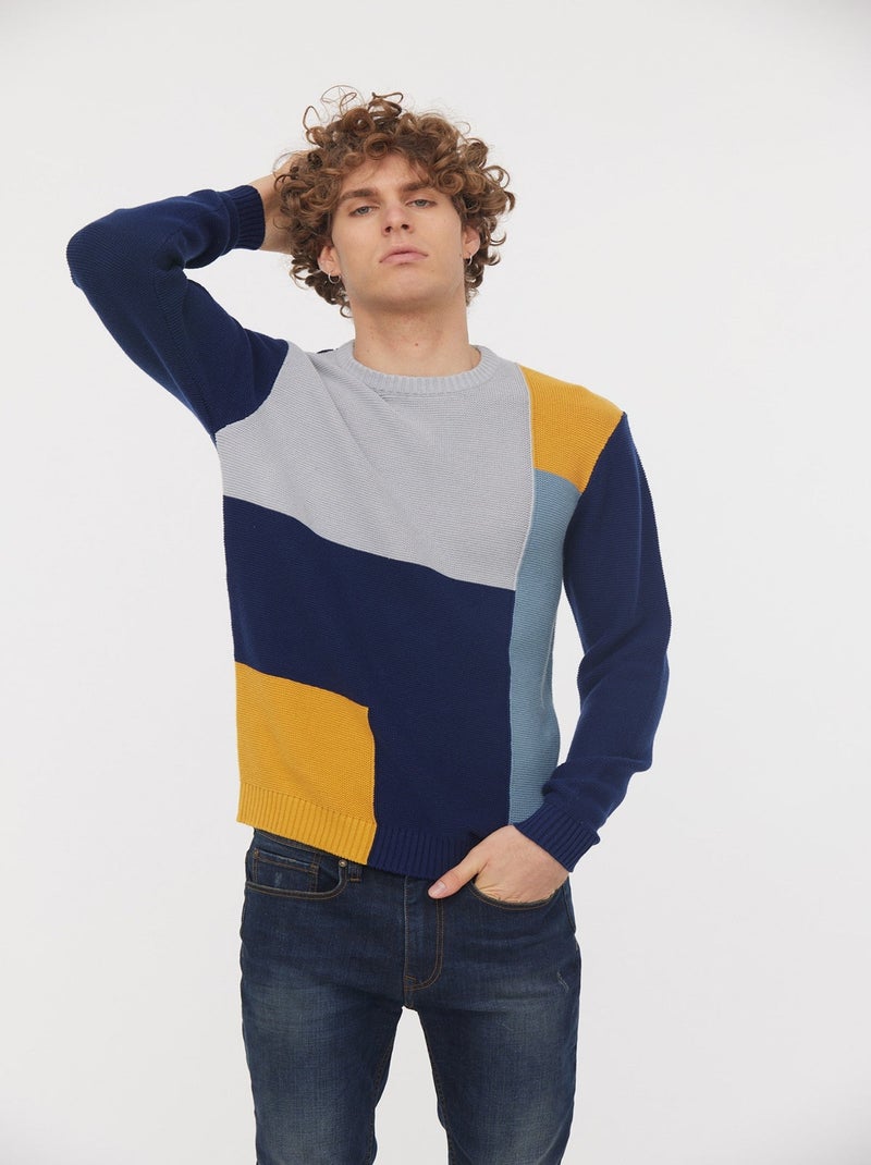 Lee Cooper - Pull COURO Marine Bleu - Kiabi