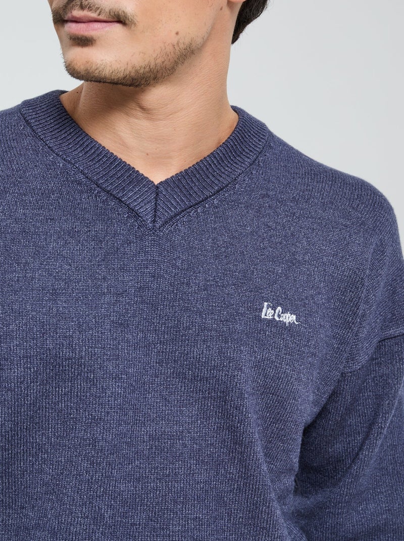 Lee Cooper - Pull Covali Bleu marine - Kiabi