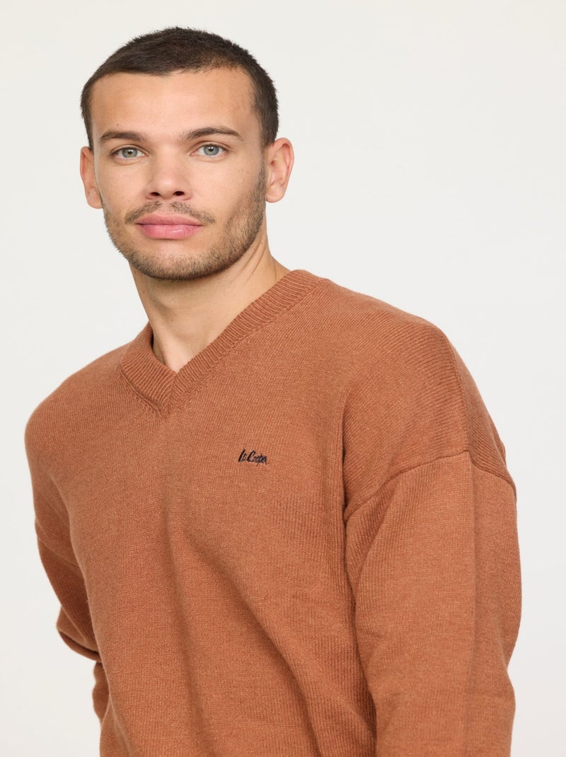 Lee Cooper - Pull Covali Camel chiné Camel - Kiabi