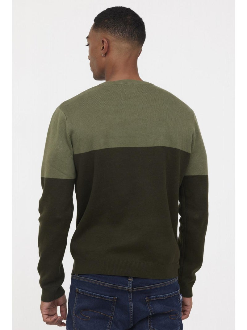 Lee Cooper - Pull manches longues coton regular CAYU Vert - Kiabi