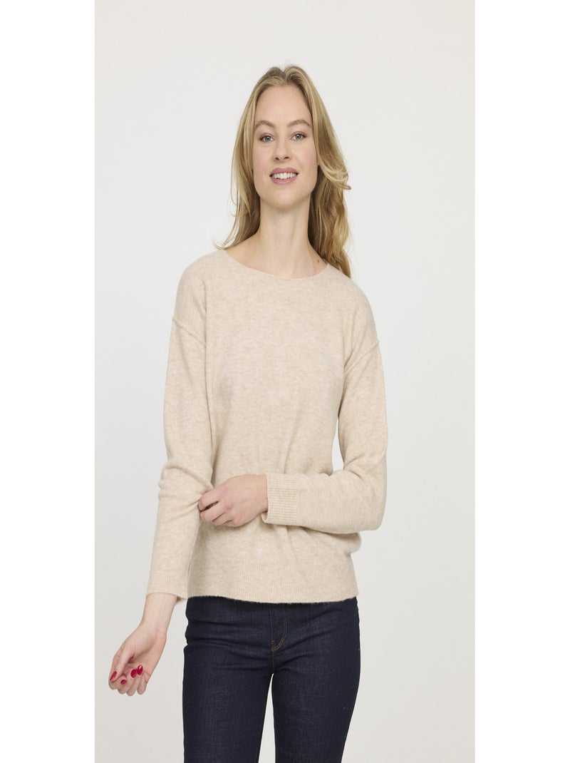 Lee Cooper - Pull manches longues nylon regular + CHAKA Beige argile - Kiabi