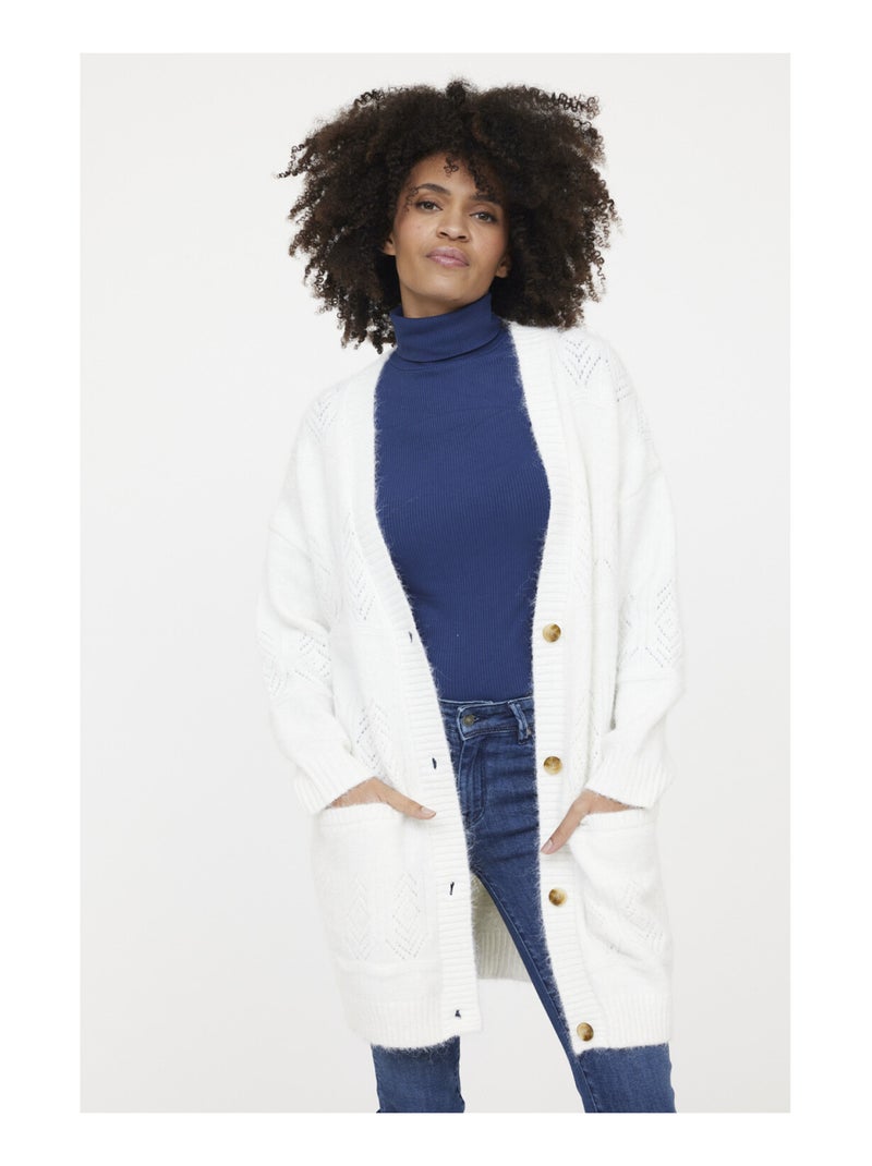 Lee Cooper - Pull manches longues polyester loose CONNA Beige - Kiabi