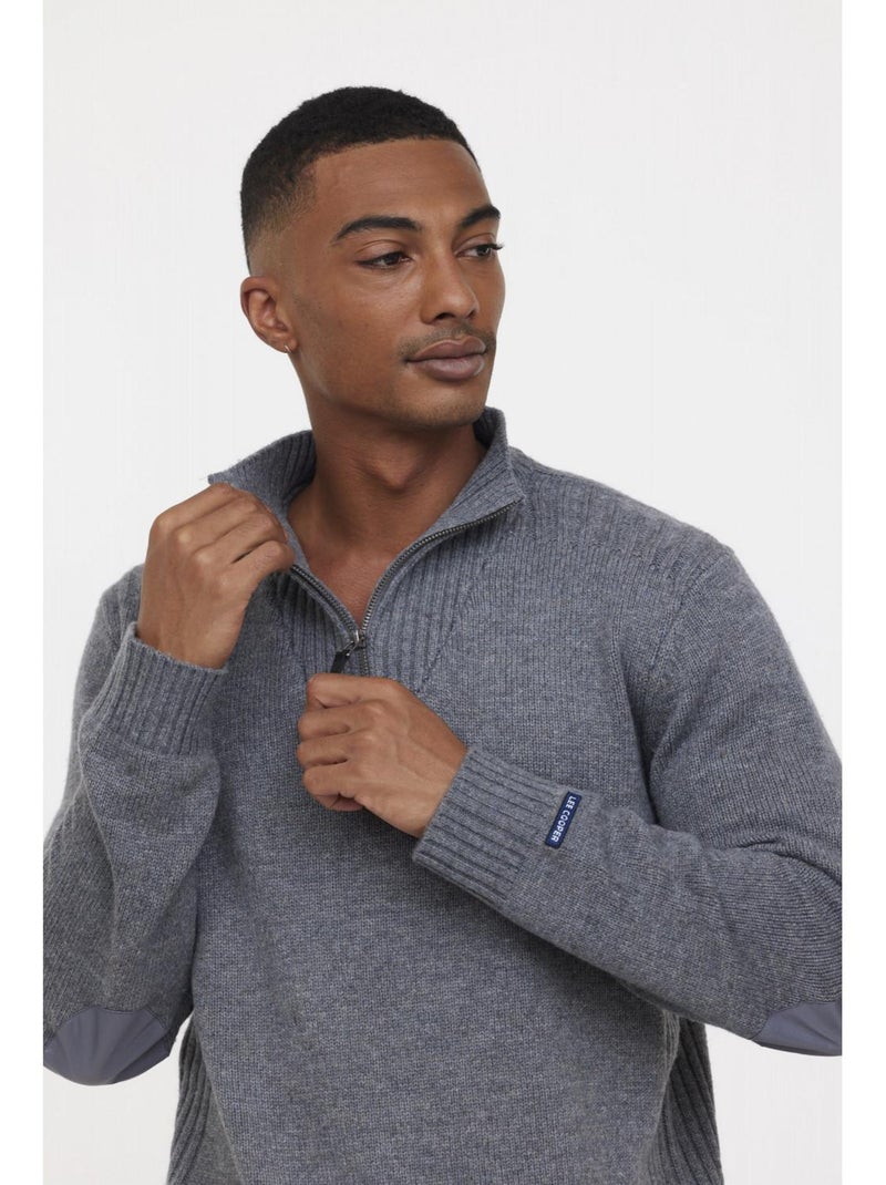 Lee Cooper - Pull manches longues polyester regular CHAR Gris - Kiabi