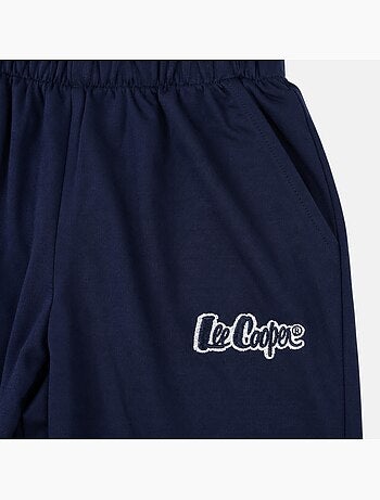 Lee cooper - pyjama à empiècements contrastés, col rond et manches longues