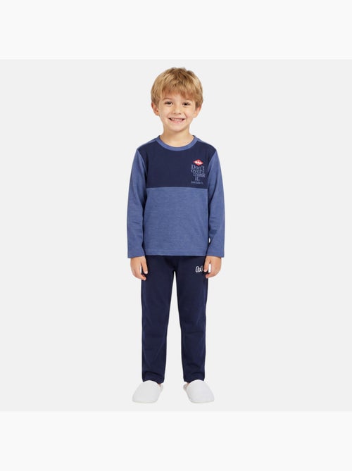 Lee cooper - pyjama à empiècements contrastés, col rond et manches longues - Kiabi Lee cooper - pyjama à empiècements contrastés, col rond et manches longues - Kiabi