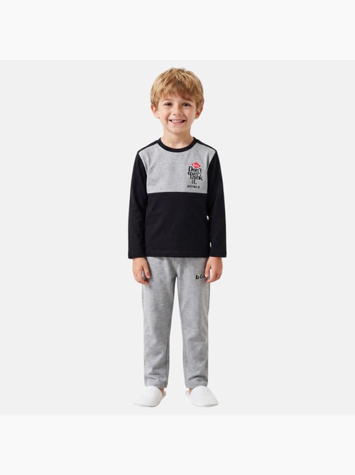 Lee cooper - pyjama à empiècements contrastés, col rond et manches longues - Kiabi Lee cooper - pyjama à empiècements contrastés, col rond et manches longues - Kiabi