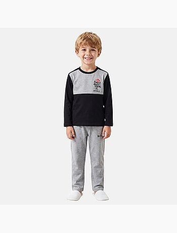 Lee cooper - pyjama à empiècements contrastés, manches longues