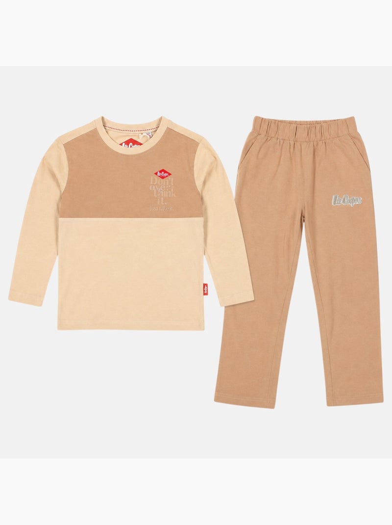 Lee cooper - pyjama garçon 2 couleurs Beige - Kiabi