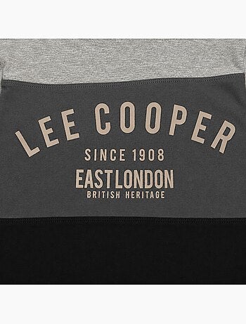 Lee cooper - pyjama imprimé à empiècements contrastés, col rond et manches longues