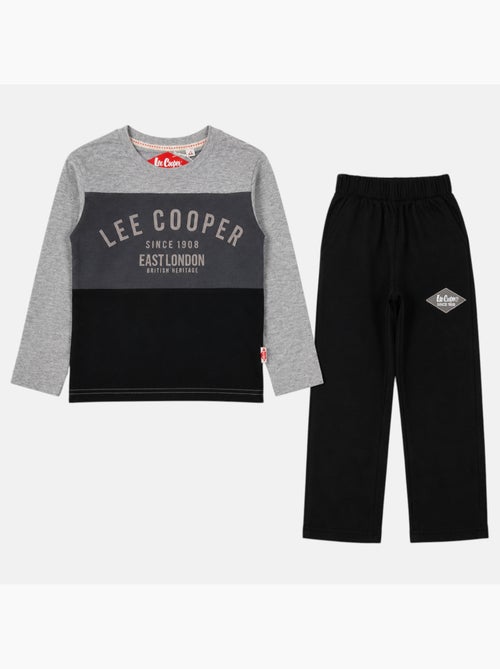 Lee cooper - pyjama imprimé à empiècements contrastés, col rond et manches longues - Kiabi Lee cooper - pyjama imprimé à empiècements contrastés, col rond et manches longues - Kiabi