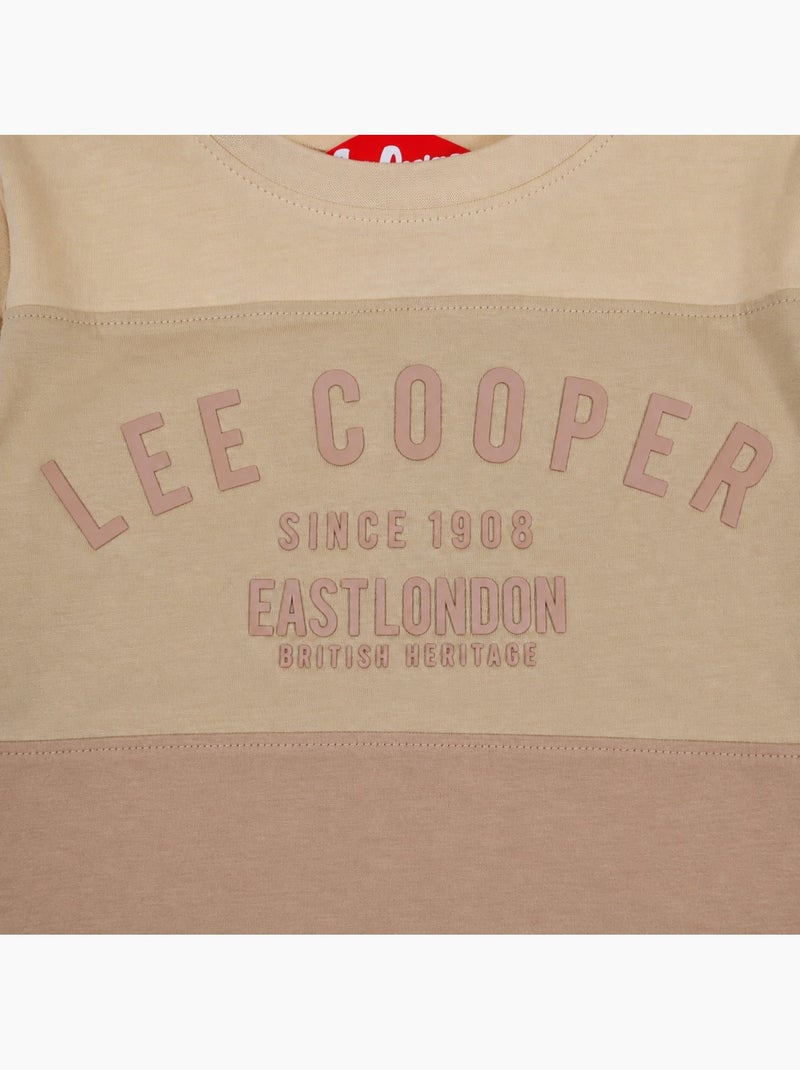 Lee cooper - pyjama imprimé deux tons garçon Beige - Kiabi