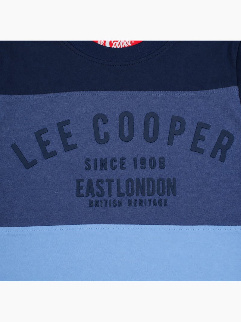 Lee cooper - pyjama imprimé deux tons garçon Bleu marine - Kiabi