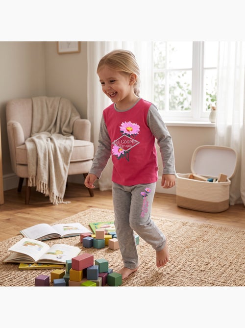 Lee cooper - pyjama imprimé fleurs fille - Kiabi Lee cooper - pyjama imprimé fleurs fille - Kiabi