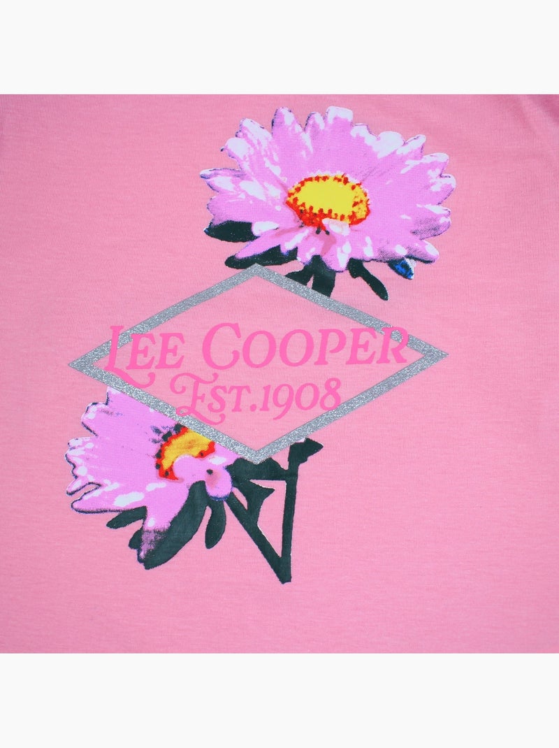 Lee cooper - pyjama imprimé fleurs fille Rose fushia - Kiabi