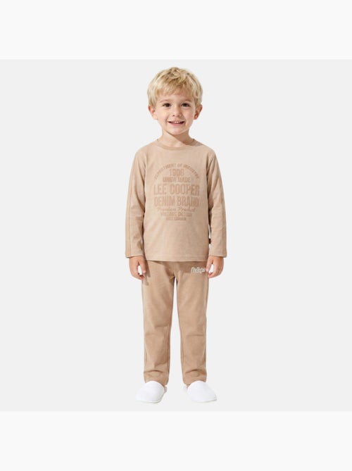Lee cooper - pyjama imprimé manches longues, col rond - Kiabi