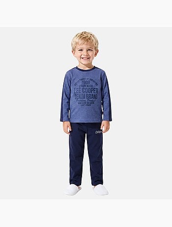 Lee cooper - pyjama imprimé manches longues, col rond