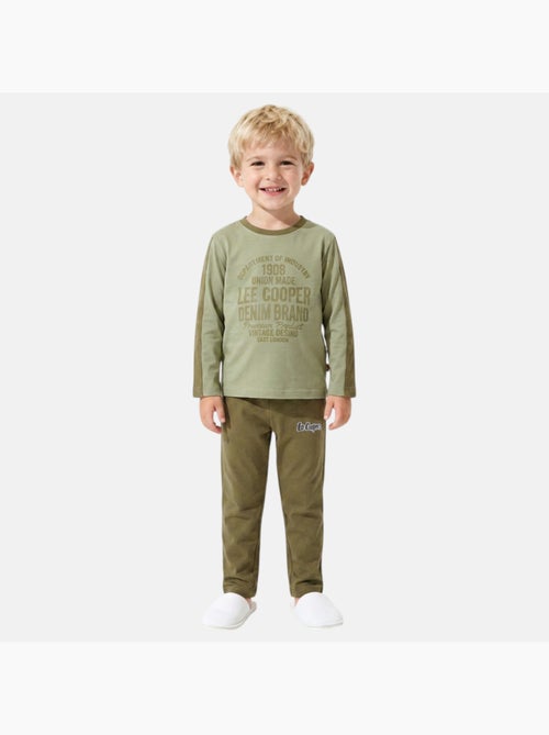 Lee cooper - pyjama imprimé manches longues, col rond - Kiabi