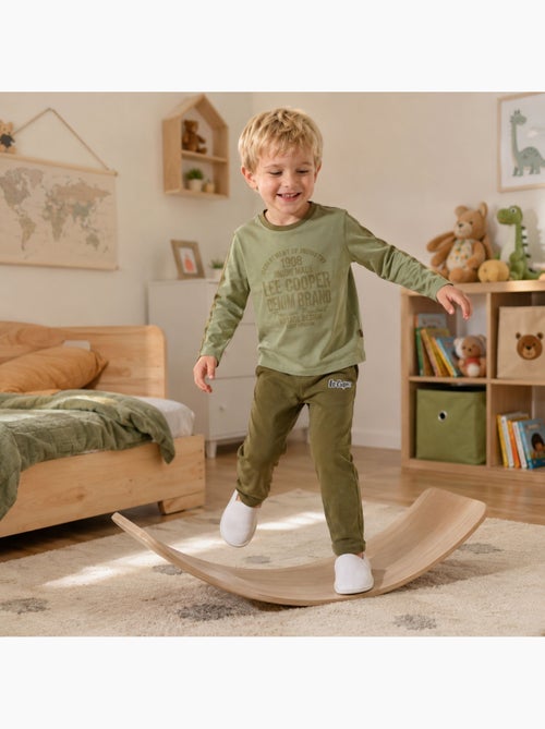 Lee cooper - pyjama imprimé manches longues, col rond - Kiabi
