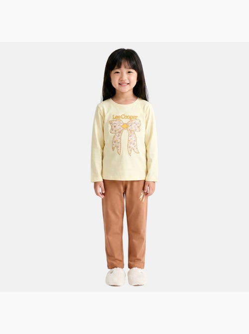 Lee cooper - pyjama imprimé noeud fille - Kiabi Lee cooper - pyjama imprimé noeud fille - Kiabi